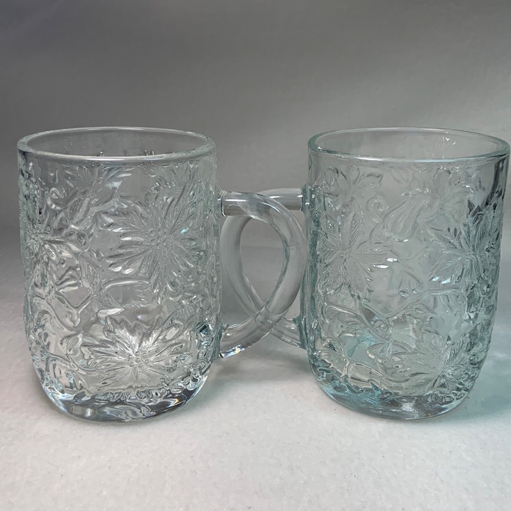 Princess House Crystal Vintage Set of Two Fantasia Mugs #2